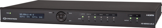 Crestron HD-MD6X2-4K-E - 6x2 4K HDMI® Switcher