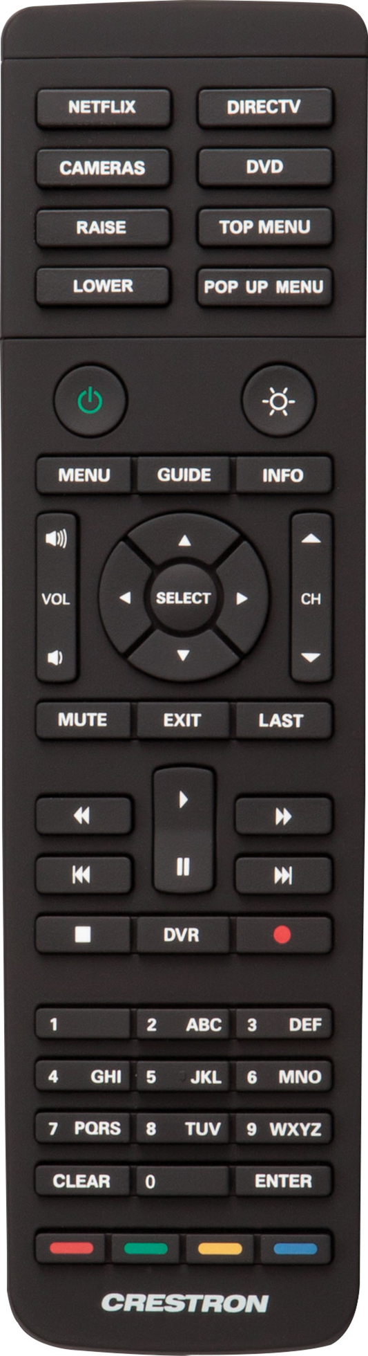 Crestron HR-150-B - Handheld Remote, 50 Button, Black