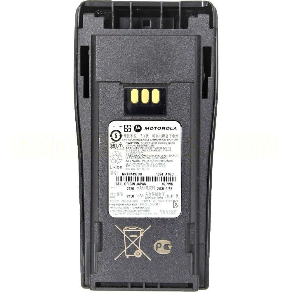 Motorola NNTN4497_R Li-ion, 2250 mAh, 7.5V Battery (only comp. with WPLN4138_R, WLN4161_R & NNTN8353)