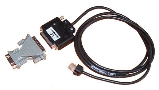 Motorola RKN4081 Programming Cable with Internal RIB (direct connection from computer to radio microphone connector)