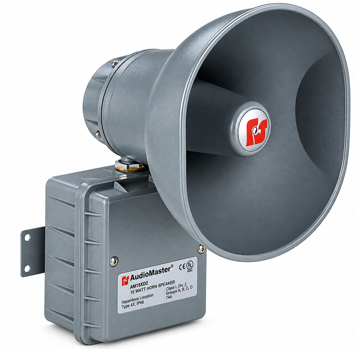 Federal Signal AM15XD2 Audio Master Public Address Hazardous Location Speaker – Gray