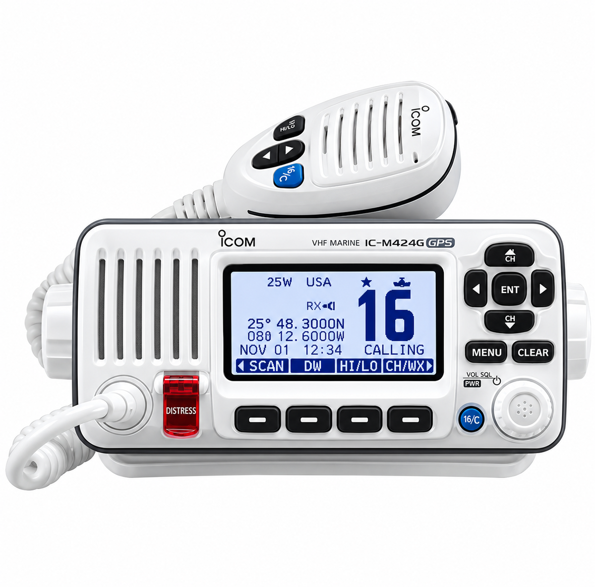 Icom IC-M424G White VHF Marine Transceiver