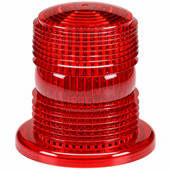 Federal Signal K8589063A-04 Red Dome and Screw Assembly for LP3