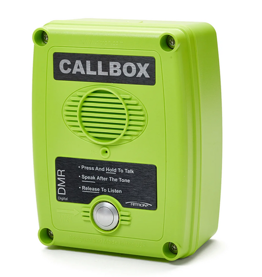 Ritron RQX-411 UHF Q-Series Analog Callbox – High-Visibility Green