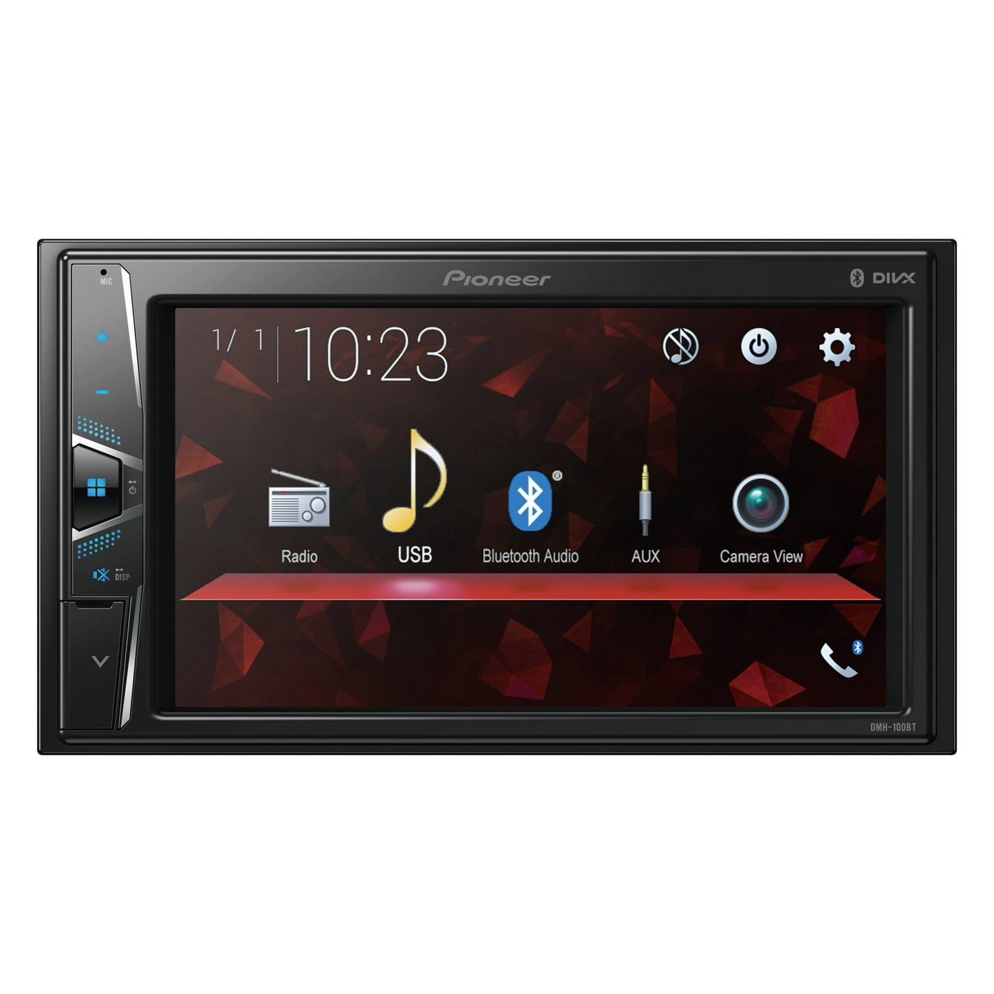 Pioneer DMH-100BT 6.2" Touchscreen, Bluetooth, Back-up Camera Ready - Digital Media Receiver