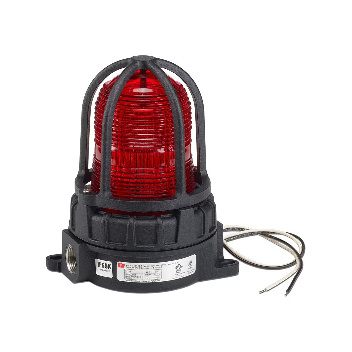151XST-S12-24R Hazardous Location Strobe Lights Red