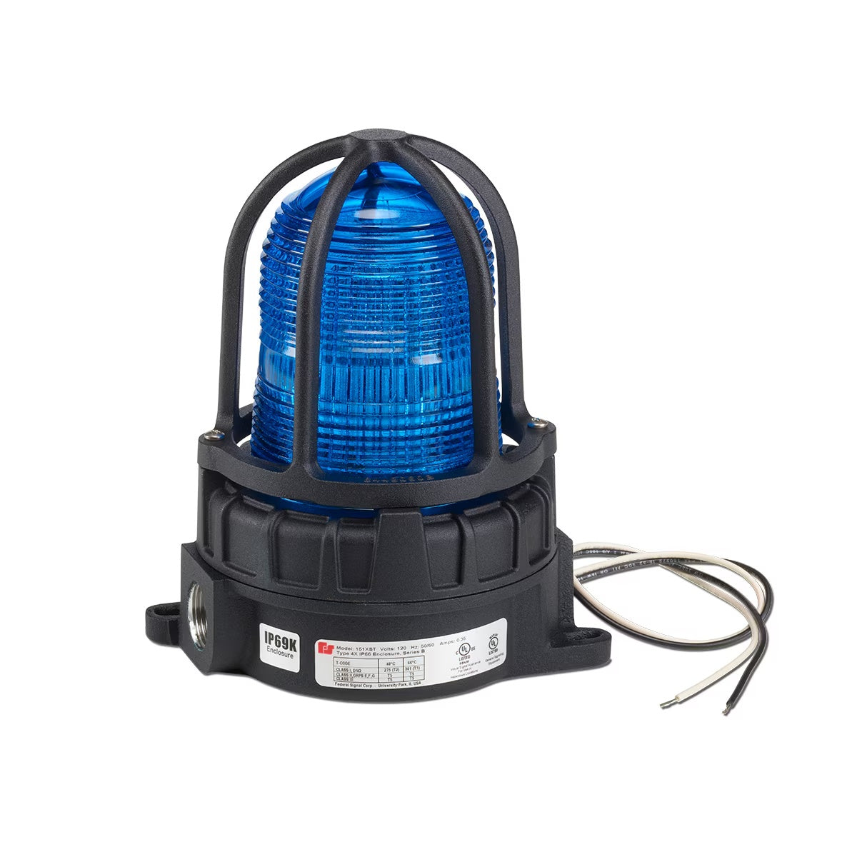 154XST-S12-24B Hazardous Location Supervised Warning Lights Blue