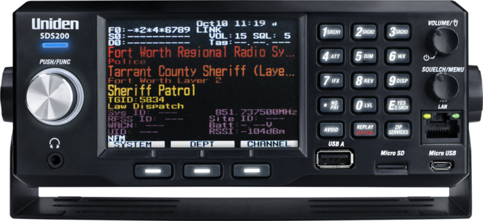 The Uniden SDS200 is Uniden's flagship digital police scanner