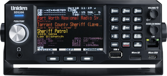 The Uniden SDS200 is Uniden's flagship digital police scanner
