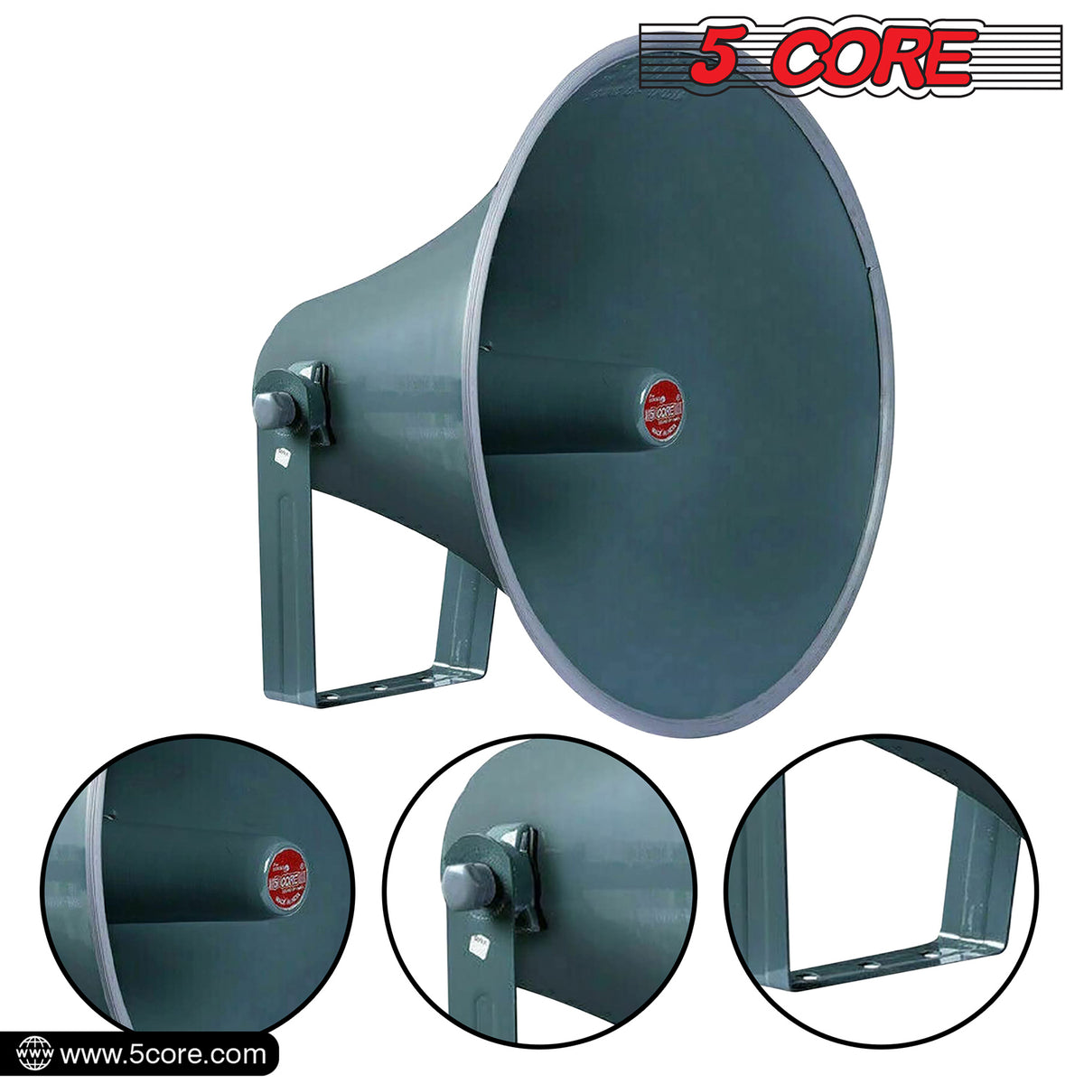 5 Core PA Speaker Horn Throat 16 inch All Weather Use Support Wide Range of Compression Drivers