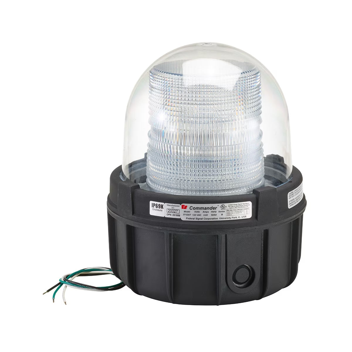 371DST-120C Commander® Double Strobe Hazardous Location Lights Clear