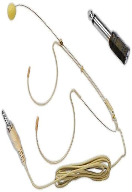 Omni-directional Head Worn Microphone, Beige