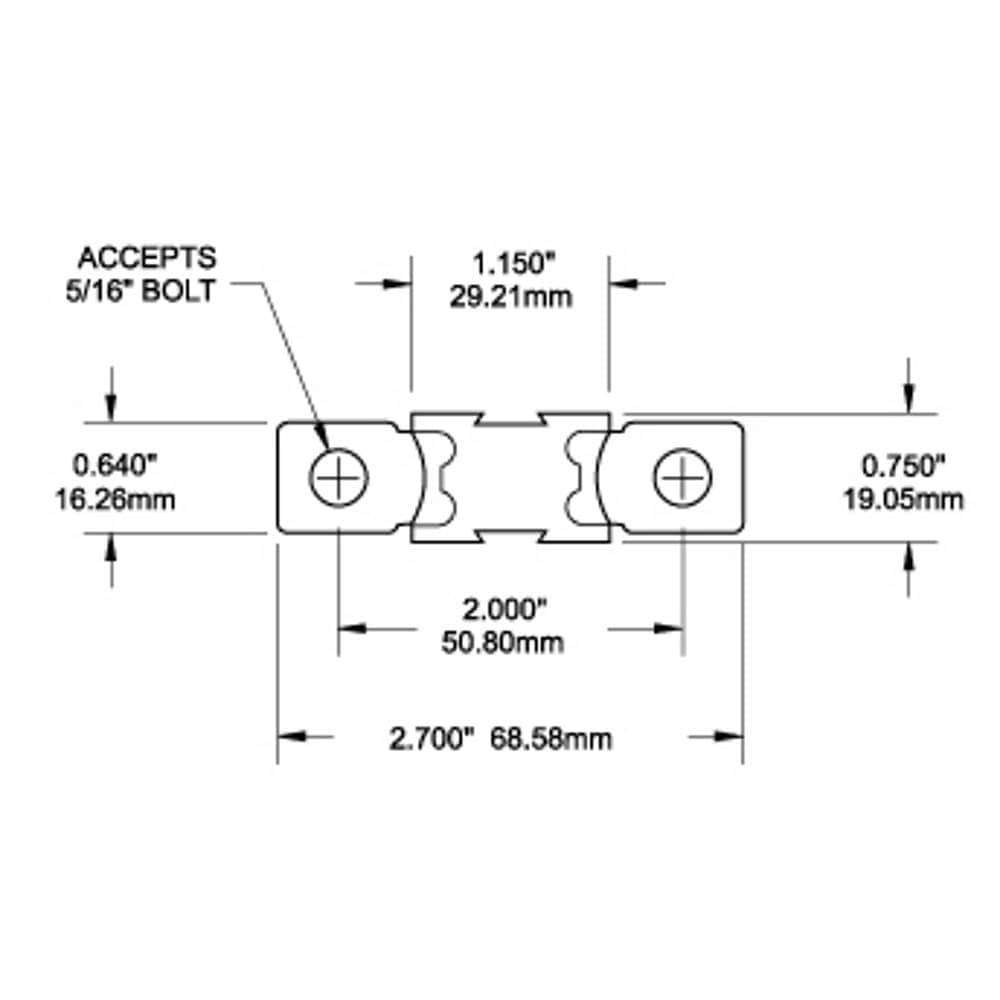 MEGA® / AMG® Fuse - 125 Amp