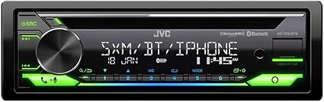 JVC KD-TD91BTS Bluetooth Car Stereo Receiver with USB Port – 2-Line LCD Display, AM/FM Radio – CD and MP3 Player - Amazon Alexa Enabled – Single DIN - 13-Band EQ