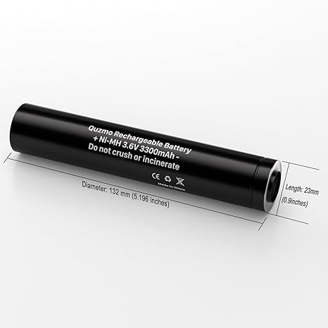 75175 Rechargeable Batteries, 3.6V 3300mAh Ni-MH Battery for Streamlight Stinger Parts XT, DS, LED HP, 75375 75300 75500 75810 76000 76300 PolyStinger, Pelican M9 Flashlight 1