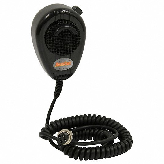 RoadKing Black 4-Pin Dynamic Microphone