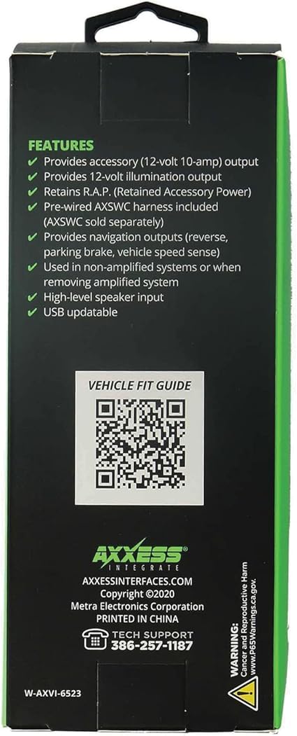 Metra AXVI-6523 Wiring Data Interface for Select 2013-2019 Dodge Vehicles