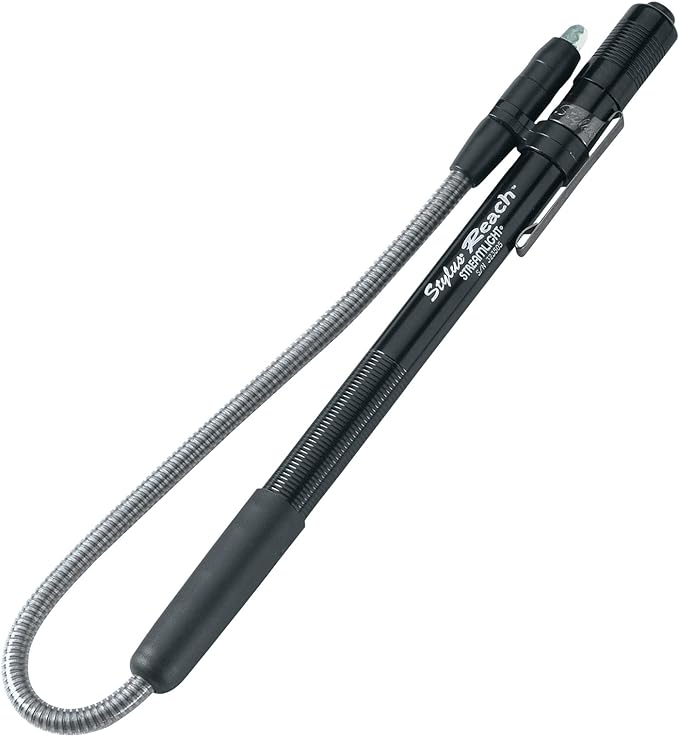 Streamlight 65618 Stylus 11-Lumen Reach Pen Light 11 with Flexible 7-Inch Extension Cable