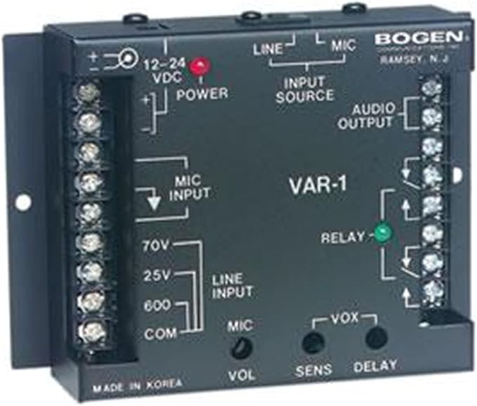 Bogen VAR1 Voice Activated Relay