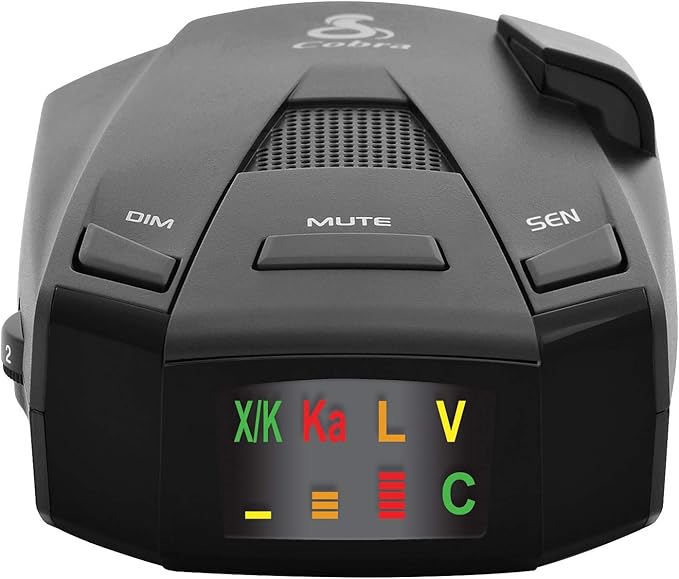 Cobra RAD 250 Laser Radar Detector - Long Range, False Alert Filter, & OLED Display