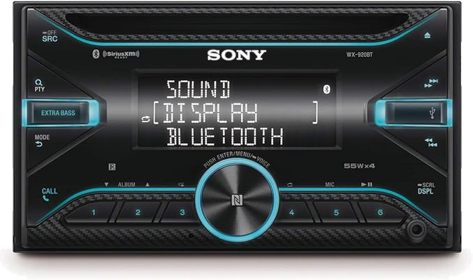 Sony WX920BT 2-DIN CD Receiver with Bluetooth