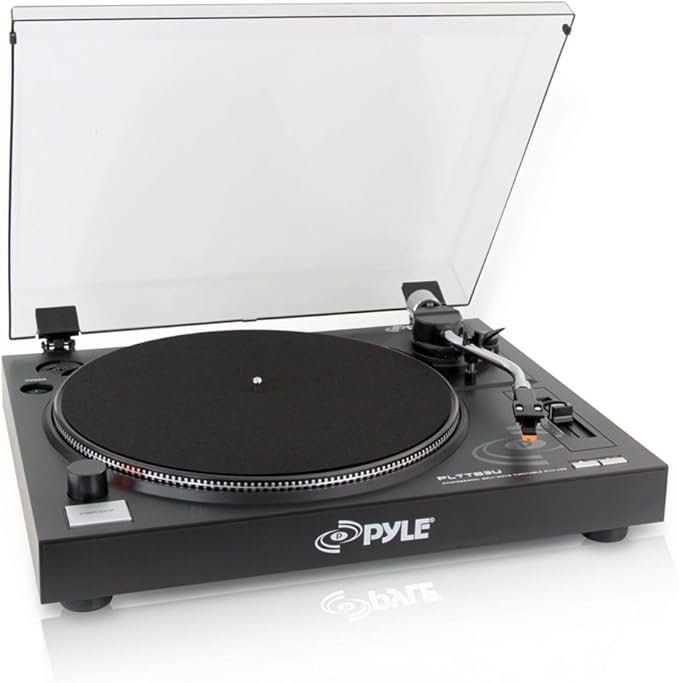 Belt Drive USB Turntable With Recording & Digital Software