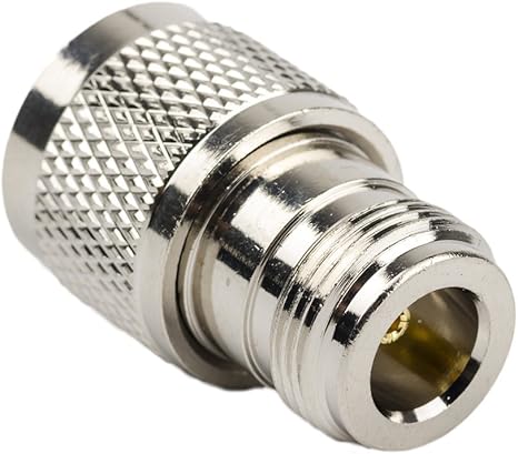 UHF Male Plug PL-259 to N Female Jack RF Straight Coax Adapter, 50 Ohm, 1 Year Warranty