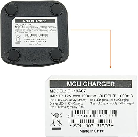 Hytera CH10A07 Charger for Hytera Radios and Batteries - Requires PS1014