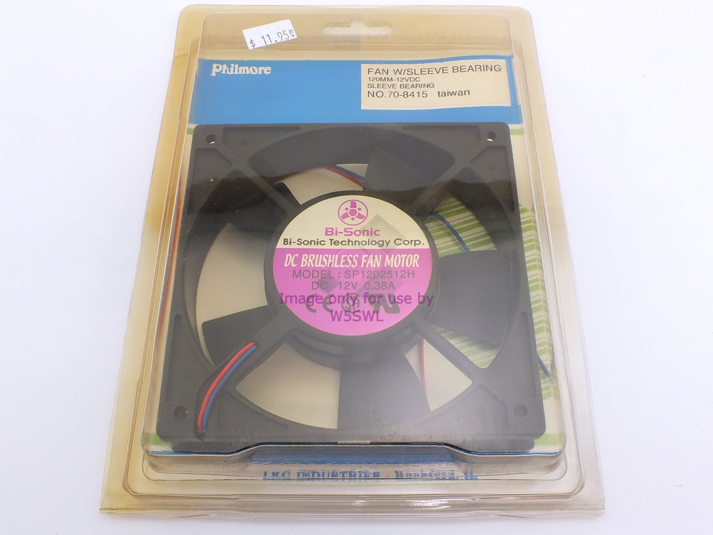 Philmore 70-8415 Fan with Sleeve Bearing 120mm 12VDC (Bin70)