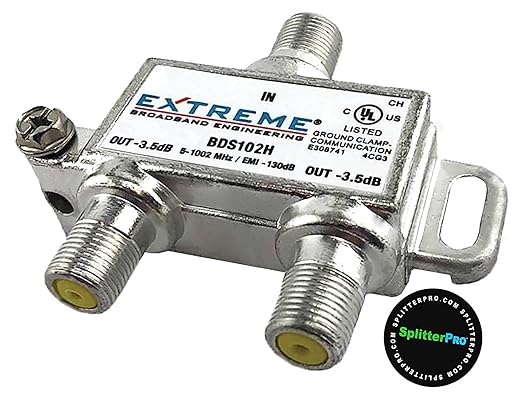 Digital Splitters Professionals Install Every Day Across The U. S. A. 2-Way Coaxial Cable Splitter, 1+ GHz for HDTV/4K/8K TV, High Speed Internet