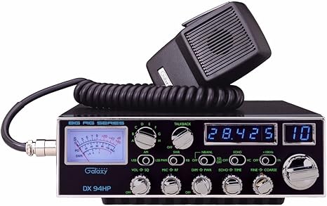 Galaxy DX-94HP 10 Meter Amateur Ham Radio 100W Blue LED's 4 Mosfets SSB