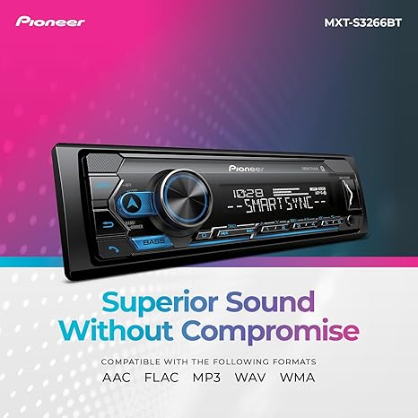 Pioneer MXT-S3266BT Digital Media Receiver with Pioneer Smart Sync and Bluetooth Connectivity Smartphone Control, Includes 2 Pairs of Coaxial 6.5” 2-Way Speakers