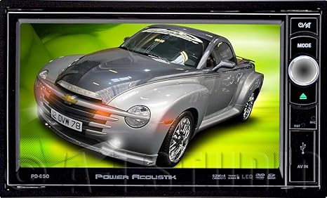 POWER ACOUSTIK PD-650 Double DIN Multimeadia Source with Motorized 6.5-Inch High Definition LCD Touch Screen