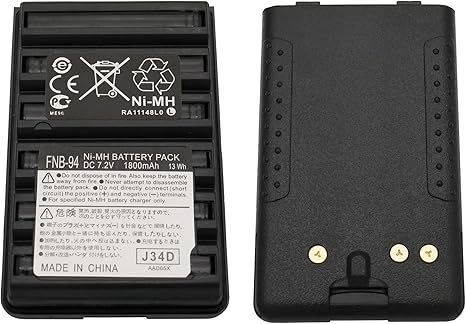 FNB-83 FNB-V94 FNB-V57 1800mAh Ni-MH Two-Way Radio Battery Packs is Compatible with Yaesu/Vertex Radios FNB-64 FT-60R VX-150 VX-160 VX-170 VX-180 VX-410 VX-420 VX-420A FT-270