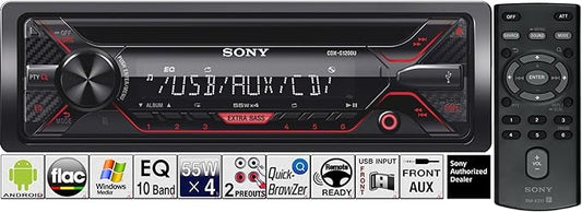 Sony CDX-G1200U 55Wx4ch max CD Receiver with USB and Aux Inputs