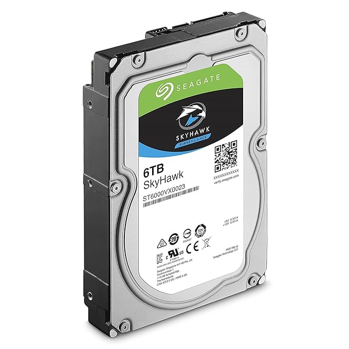 Seagate SkyHawk 6TB Surveillance Hard Drive - SATA 6Gb/s 128MB Cache 3. 5-Inch Internal Drive