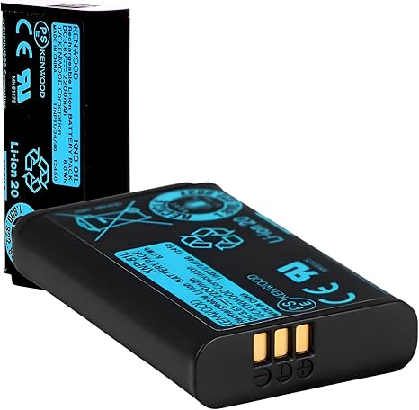 Kenwood KNB-81LW Li-Ion Rechargeable Battery, 2200mAh Standard 3.6V, Original OEM Accessory for PKT-300 & NX-P500K Two-Way Radio