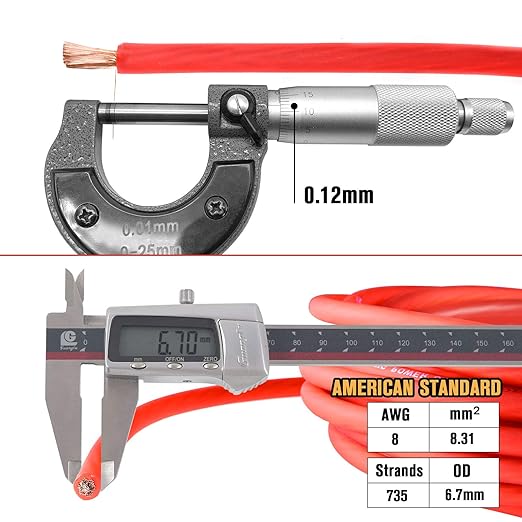 8 Gauge Subwoofer Wiring Kit Ture 8 AWG Amplifier Installation Wiring Kit