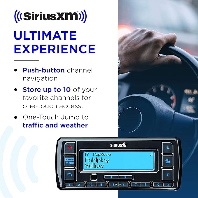 SiriusXM Stratus 7 Satellite Radio with Vehicle Kit