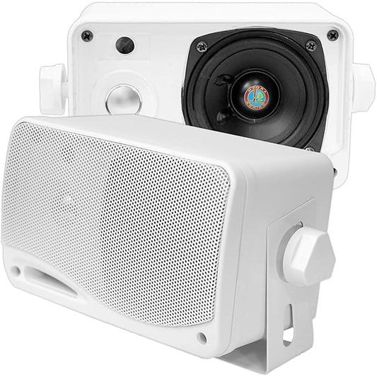 3.5-Inch 200 Watt 3-Way Weather Proof Mini Box Speaker System