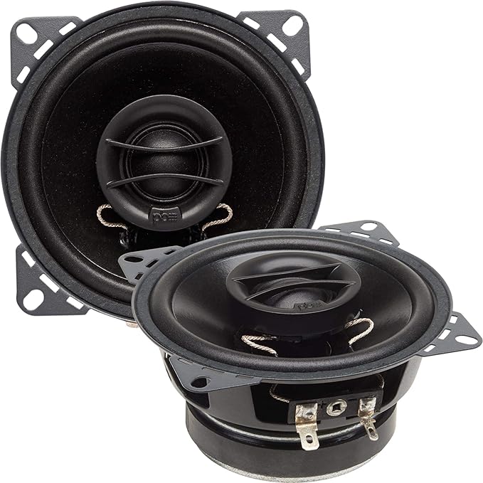 Powerbass S-4002 - 4" 2-Way Coaxial Car Speakers 210W Total Power