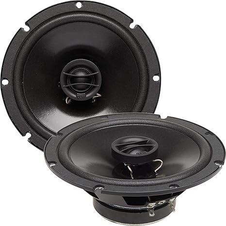 Powerbass S-650T 6.5-Inch Thin Mount Coaxial OEM Speakers (Set of 2)