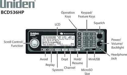 Uniden BCD536HP HomePatrol Series Digital Phase 2 Base/Mobile Scanner