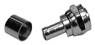 Philmore FC65
Pack of 5 Crimp-On F Connectors (with 1/4" Crimping Rings, for RG59/U Cable)