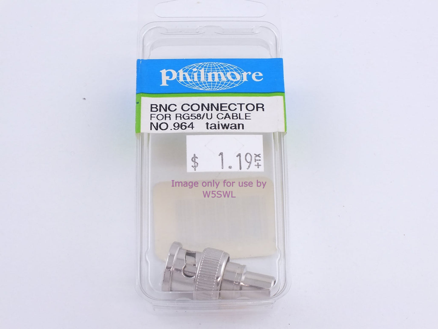 Philmore 964 - BNC Connector for RG58/U - Cable