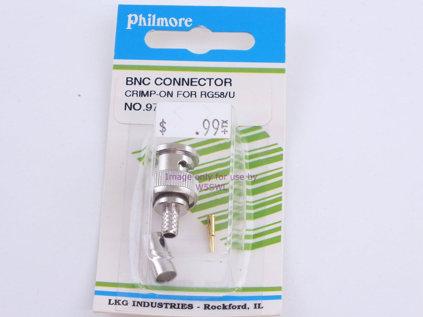 Philmore 974 BNC Connector Crimp-On For RG58/U (bin98)