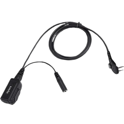 Hytera ACM-01 PTT&MIC water proof Cable (for use with Receive-Only Earpiece)(IP54) BD5, BD6, PD4, PD5 & TC-5