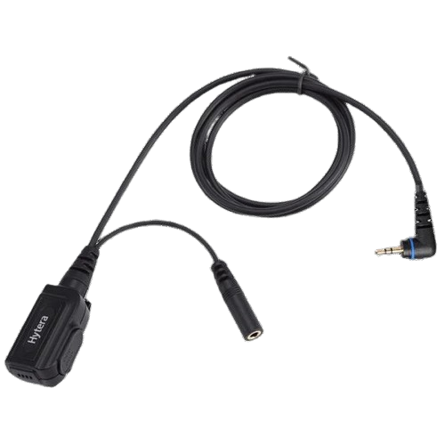 Hytera ACS-01 PTT&MIC Cable(for use with receive-Only earpiece) USED WITH ES-01 EA-01 EH-01 EH-02