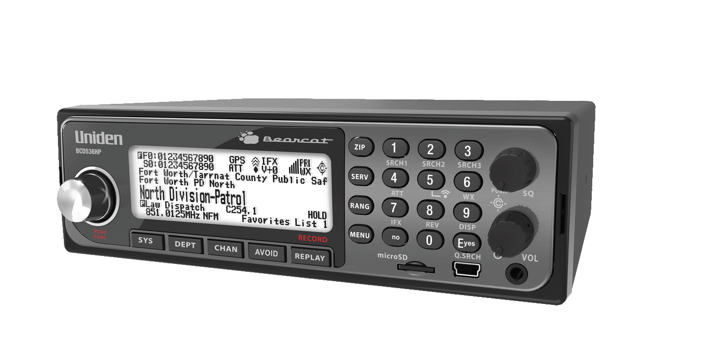 Uniden BCD536HP HomePatrol Series Digital Phase 2 Base/Mobile Scanner