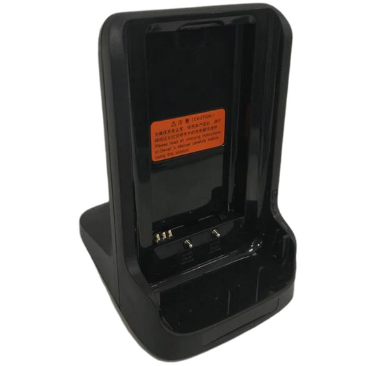 Hytera CH10L24 Desktop Charger for PD362i used with POA129 micro USB port, dual pocket design